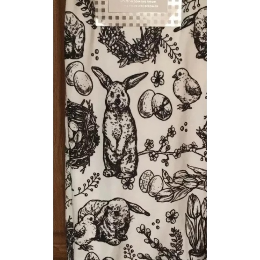 Marlo Lorenz Studio Easter Bunny Decorative Throw